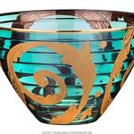 фото Декоративная чаша алессандра диаметр 25 см, высота 15 см, зеленая