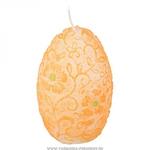 фото Свеча яйцо оранжевая высота 11 см,