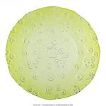 фото Тарелка флора диаметр 28 см, зеленая без упаковки