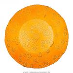 фото Тарелка флора диаметр 20 см, оранжевая без упаковки