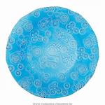 фото Тарелка флора диаметр 28 см, голубая без упаковки