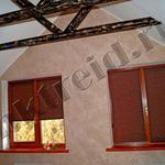 Фото №7 Рулонные шторы на коричневые пластиковые окна