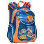 фото Рюкзак ERICH KRAUSE для учеников начальной школы, 20 л, синий/оранжевый, "Мотоцикл", 38х28х14 см