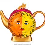 фото Чайник солнышко золотое 1000 мл ручная роспись