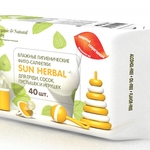 Фото №2 Оптовая продажа очищающих салфеток Sun Herbal для груди