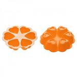 фото Форма для выпечки, силиконовая, круглая на 6 сердец, 25 х 4.5 см, оранжевая, PERFECTO LINEA (20-018814)