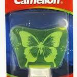 фото Ночник Camelion NL-103 "Бабочка" (Светодиодный с выключателем 220В 0,4Вт)