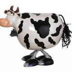 фото Статуэтка с качающейся головой "черно-белая корова" 27,3*15,3*22,3 см Hebei Grinding (125-079)