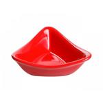 фото Салатник керамический, 132 мм, треугольный, серия Адана, красный, PERFECTO LINEA (18-153509)