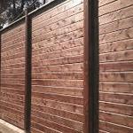 фото Забор деревянный(имитация бруса)