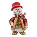 фото Декоративная игрушка музыкальная "снеговик" высота=29 см. Panawealth International (861-002)