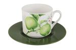 фото Чашка с блюдцем Зеленые яблоки IMARI ( IM15018E-A2211AL )