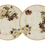 фото Набор из 2-х десертных тарелок Роза и малина LCS ( LCS353PF-RM-AL )