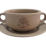 фото Суповая чашка на блюдце Дерево жизни Terracotta ( TLY923-TL-AL )