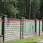 Фото №4 Производство бетонных заборов, заборные блоки, крышка забора КЗ-40.