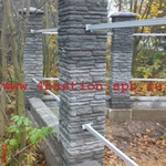 фото Производство бетонных заборов, бетонные заборные блоки СКАЛА .