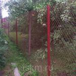 Фото №3 Забор из сетки Рабица 50х50 мм, высота 1,5 м