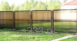 Фото №3 Секционный забор из цветного поликарбоната 10 мм., высотой 2 м.