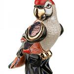 фото Статуэтка декоративная красный попугай 8х6 см, высота 12 см,