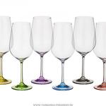 фото Набор бокалов для вина из 6 шт. rainbow 350 мл. высота 22 см.