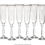 фото Набор бокалов для шампанского из 6 шт. анжела оптик 190 мл.высота 25 см.