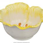 фото Салатник цветок диаметр 12 см, желтый