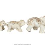 фото Комплект фигурок из 3 шт, слон семейное благополучие высота 10/13/26 см,