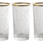фото Набор: 6 хрустальных стаканов для воды Умбрия - золото Same ( SM841_844-AL )