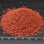 фото Цветной кварцевый дробленый песок красный 0,7-1,2 мм