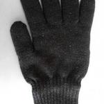 фото Перчатки трикотажные хб двойные, чёрные (утепленные)