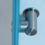 Фото №12 Нержавеющий крепеж фурнитура для санитарных туалетных кабин из стекла и стеклянных перегродок, межписсуарные перегородки стекло