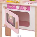 Фото №9 Деревянная кухня-трансформер для девочек "Ванильный смузи" с 16 аксессуарами (PK115-02)