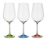 Фото №3 Набор бокалов для вина из 6 шт. "rainbow" 550 мл. Crystalex Cz (674-415)