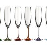 фото Набор бокалов для шампанского из 6 шт. "барбара декорейшн" 250 мл.высота=26 см. Crystalite Bohemia (669-117)
