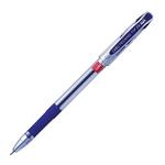 фото Ручка шариковая масляная CELLO "Technotip", корпус прозрачный, толщина письма 0,6 мм, резиновый держатель, синяя