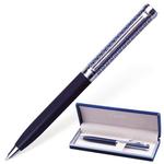 фото Ручка шариковая GALANT "Empire Blue", подарочная, корпус серебристый/синий, хромированные детали, синяя