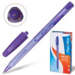 фото Ручка шариковая PAPER MATE "InkJoy 100 Cap", корпус фиолетовый, толщина письма 1 мм, фиолетовая