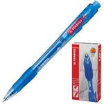 фото Ручка шариковая STABILO автоматическая "Marathon", корпус синий, толщина письма 0,3 мм, синяя