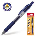 фото Ручка шариковая масляная ERICH KRAUSE автоматическая "Grapho Plus", 0,5 мм, резиновый держатель, блистер, синяя