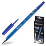 фото Ручка шариковая BRAUBERG "Black Jack" (БРАУБЕРГ "Блэк Джек"), корпус тонир. синий, 0,7 мм, синяя