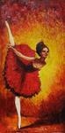 фото Живопись портрет "Балерина", Б.Саламов, картина маслом на холсте