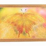 фото Картина бабочка желтая, стразы, 55х35см (562-019-28)