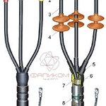 фото Концевые термоусаживаемые кабельные муфты для многожильных кабелей (ЗАО «Термофит»).