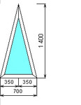 фото Окно треугольной формы трехкамерное