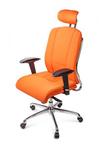 Фото №2 Кресло DEFO Ergo Plus (Цвет материала: Оранжевый)