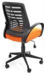 Фото №2 Кресло DEFO Iris (Цвет материала: Черный/оранжевый)