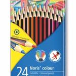 фото Карандаш цветной. Noris Colour, набор 24 цвета, Wopex, картонная упаковка, 2 ряда карандашей