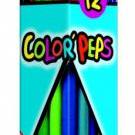 фото Карандаши цветные COLOR'PEPS, треугольные 12 цветные + точилка MAPED