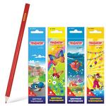 фото Карандаши цветные ПИФАГОР "Сказочный мир", 6 цветов, заточенные, картонная упаковка, дизайн ассорти