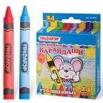 фото Восковые карандаши утолщенные ПИФАГОР, 24 цвета